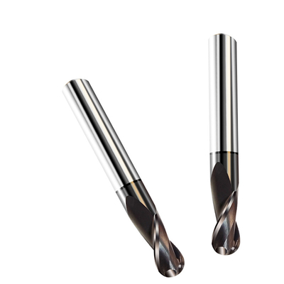 Çelik için 10mm Uzun Şaft Parmak Frezeler R5 Bilyalı Burun Frezeler