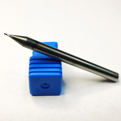 Tungsten Karbür Mikro 2 Flüt Bilyalı Uçlu Freze 0.3mm Hrc55