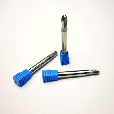 Katı Tungsten Karbür 2 Flüt D8R4 Bilyalı Uçlu Parmak Frezeler Hrc65 ST