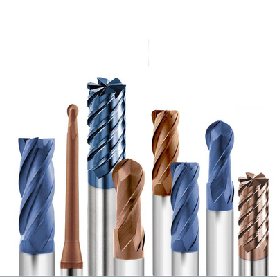 Alüminyum / Bakır / Çelik İçin Farklı Katı Tungsten Karbür Parmak Frezeler
