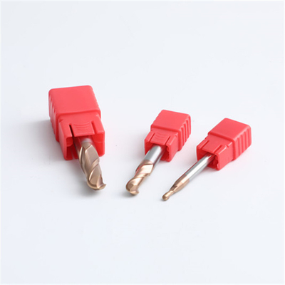 Katı Tungsten Karbür 2 Ağızlı D6R3 Bilyalı Uçlu Parmak Frezeler Hrc65 SX