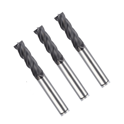 Grafit için Dört Flüt 10mm Kare Uzun Saplı Freze