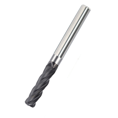 Grafit için 5mm Tungsten Karbür Parmak Frezeler Köşe Yarıçaplı Frezeler