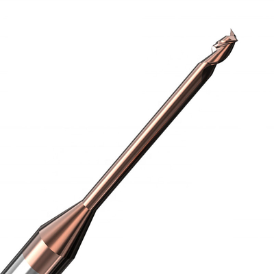 Yüksek Sertlik Çelik 2 Flüt Karbür Parmak Freze 1.5mm Kare Hrc65