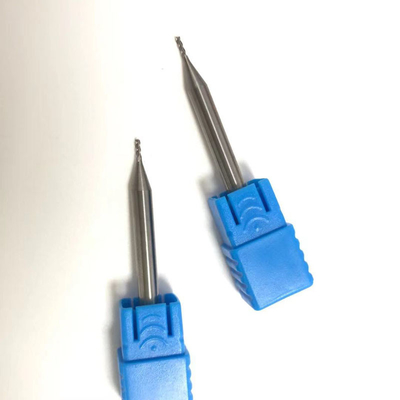 2 Ağızlı Tungsten Karbür Parmak Frezeler D0.8 Parmak Frezeler H60RC