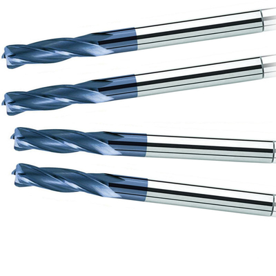 Solid Karbür Köşe Yarıçaplı Parmak Frezeler İki Ağızlı 6mm R0.5 Hrc65 SX