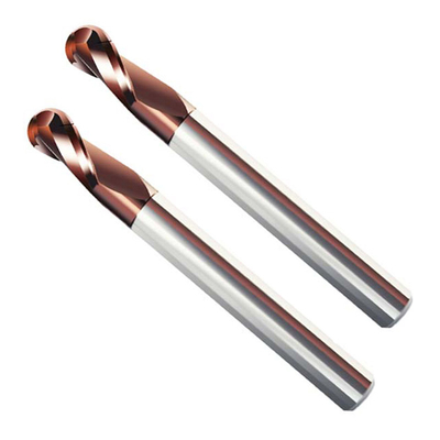Çelik için İki Ağızlı Uzun Saplı Parmak Frezeler Katı Tungsten Karbür R5 SX