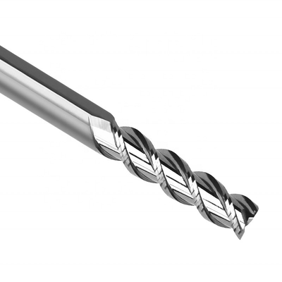 Alüminyum İçin Kaplamasız Yüksek Finish Tungsten Karbür 8mm Freze