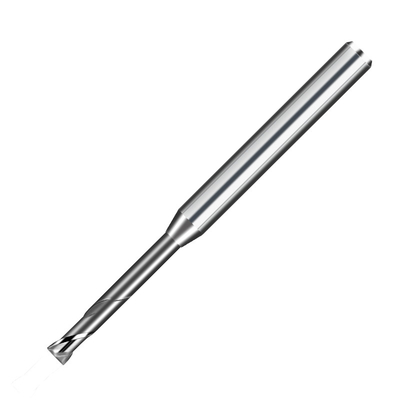 Kaplamasız Alüminyum 3mm Uzun Boyunlu Parmak Frezeler Tungsten Karbür 2 Flüt