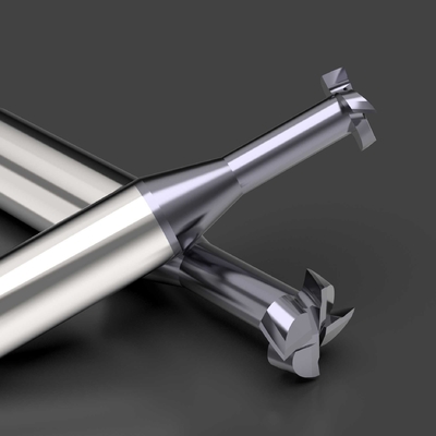 Katı Tungsten Karbür T Yuvası Freze 3mm - 16mm Freze Kesici Aletler